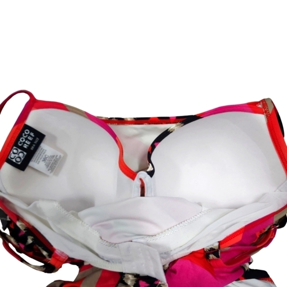 NWT Coco Reef Sunset Red Maillot One Piece 36c - Picture 7 of 11